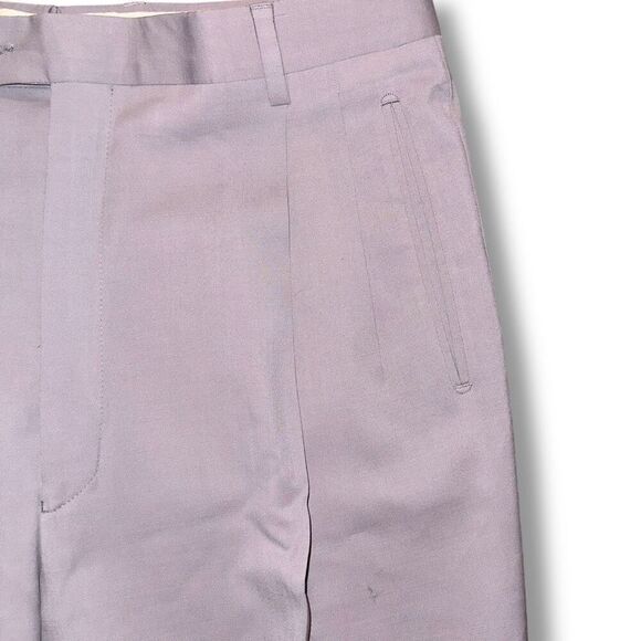 Luciano Carreli Angelico Super 130s Dress Pleated Trouser Pants 34/30 - Picture 6 of 10